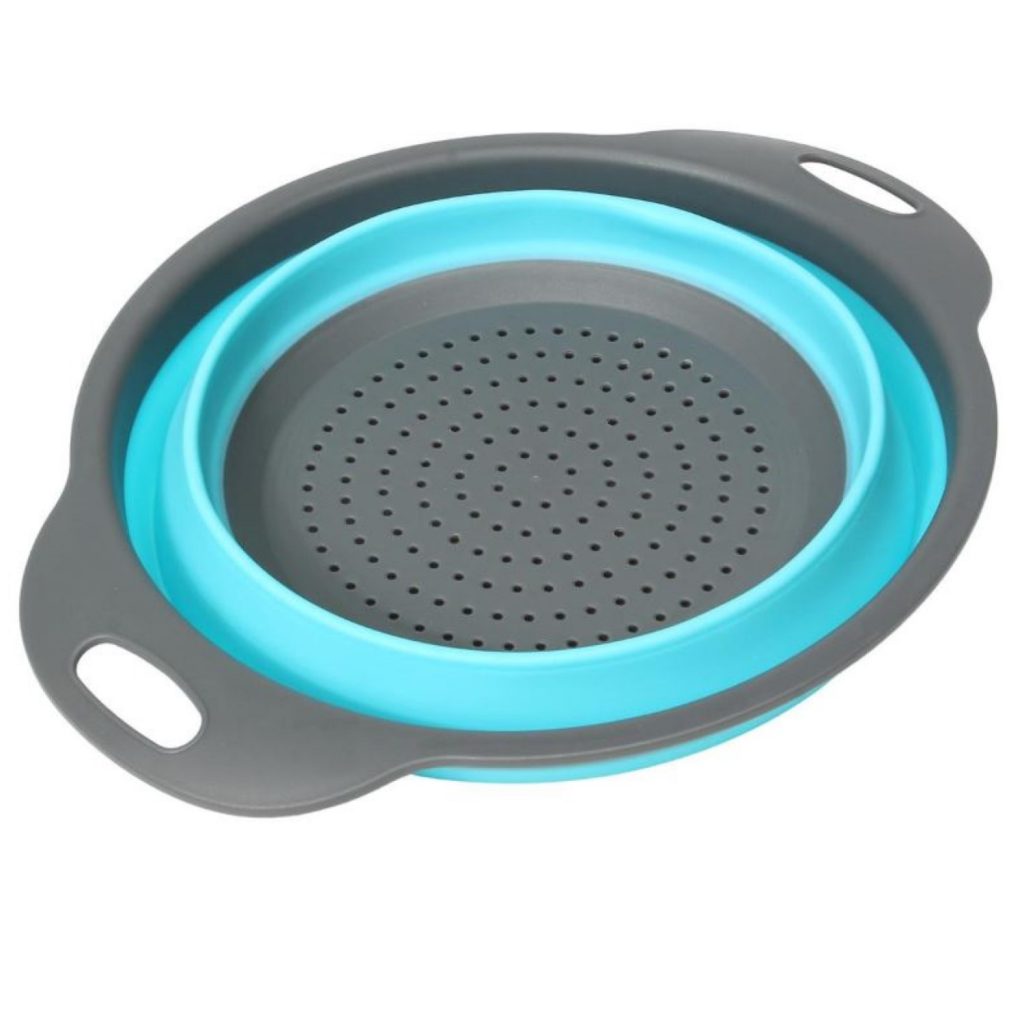 MyKitchen®2 Foldable Strainers, Food-Grade Silicone Kitchen Strainer ...